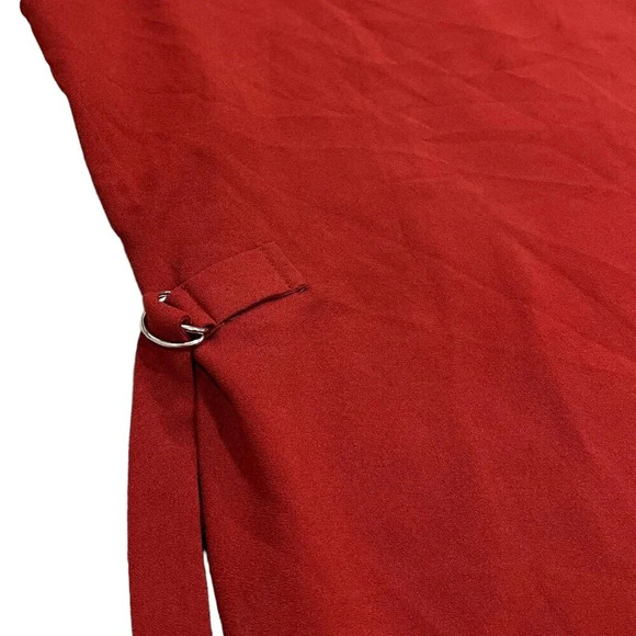 Monteau LA Red Sleeveless Asymmetric Dress M - Picture 2 of 3